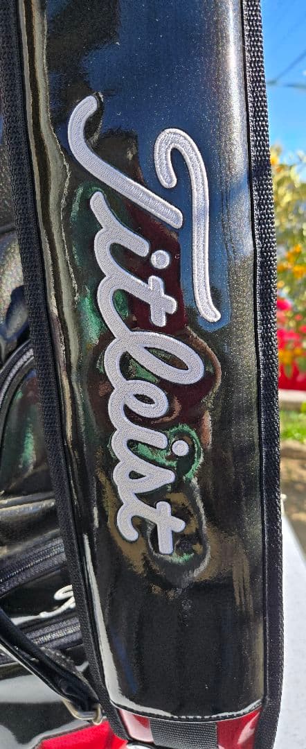 Titleist 9.5型3点式エナメルキャディバッグ&3点ヘッドカバーセット