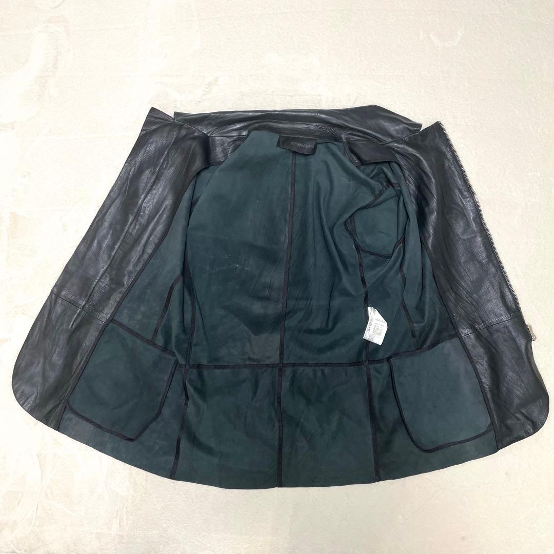 ERMANNO SCERVINO レザージャケット 50 L 黒 本革