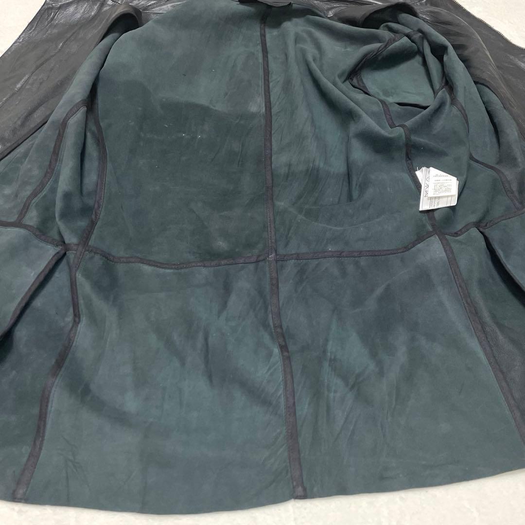 ERMANNO SCERVINO レザージャケット 50 L 黒 本革