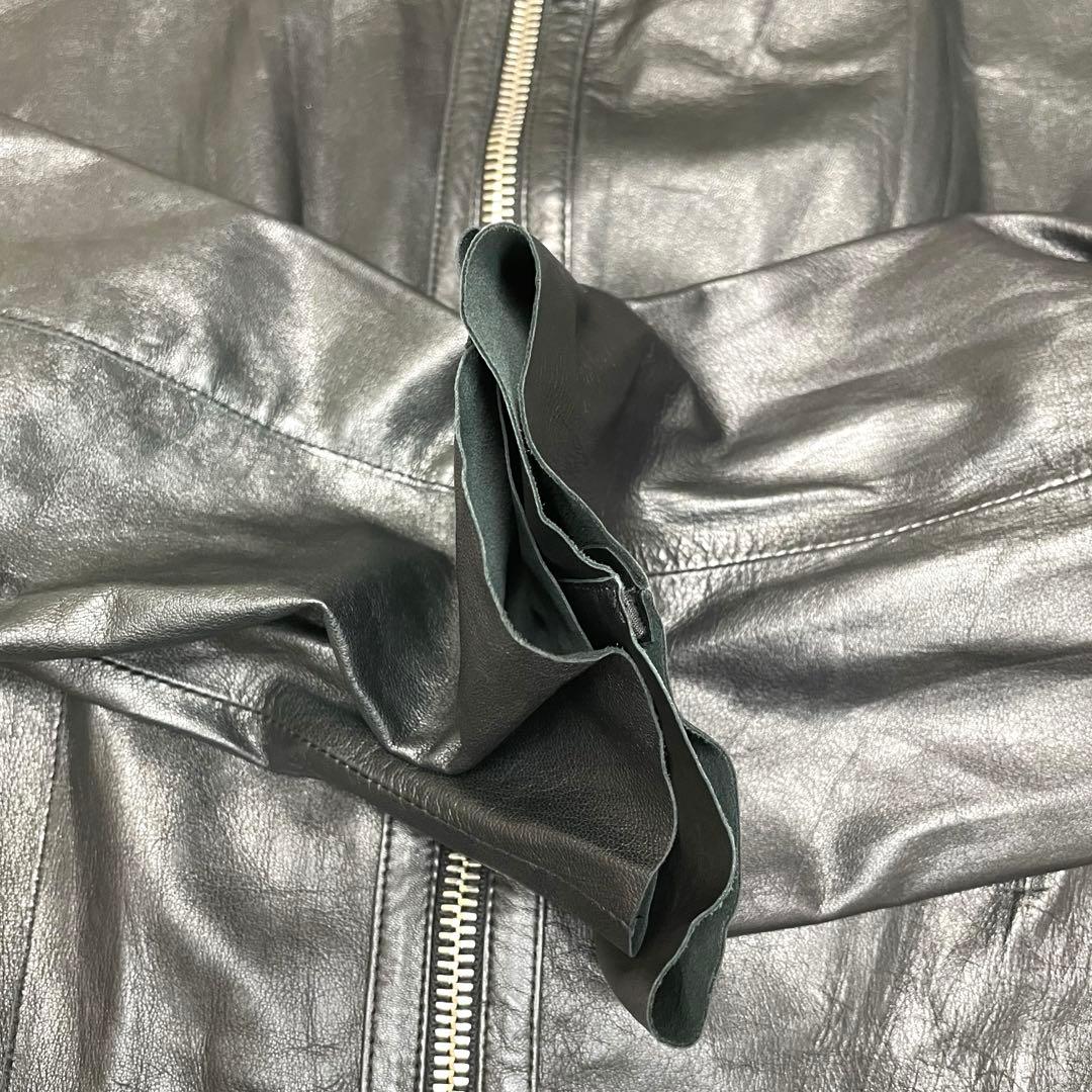 ERMANNO SCERVINO レザージャケット 50 L 黒 本革