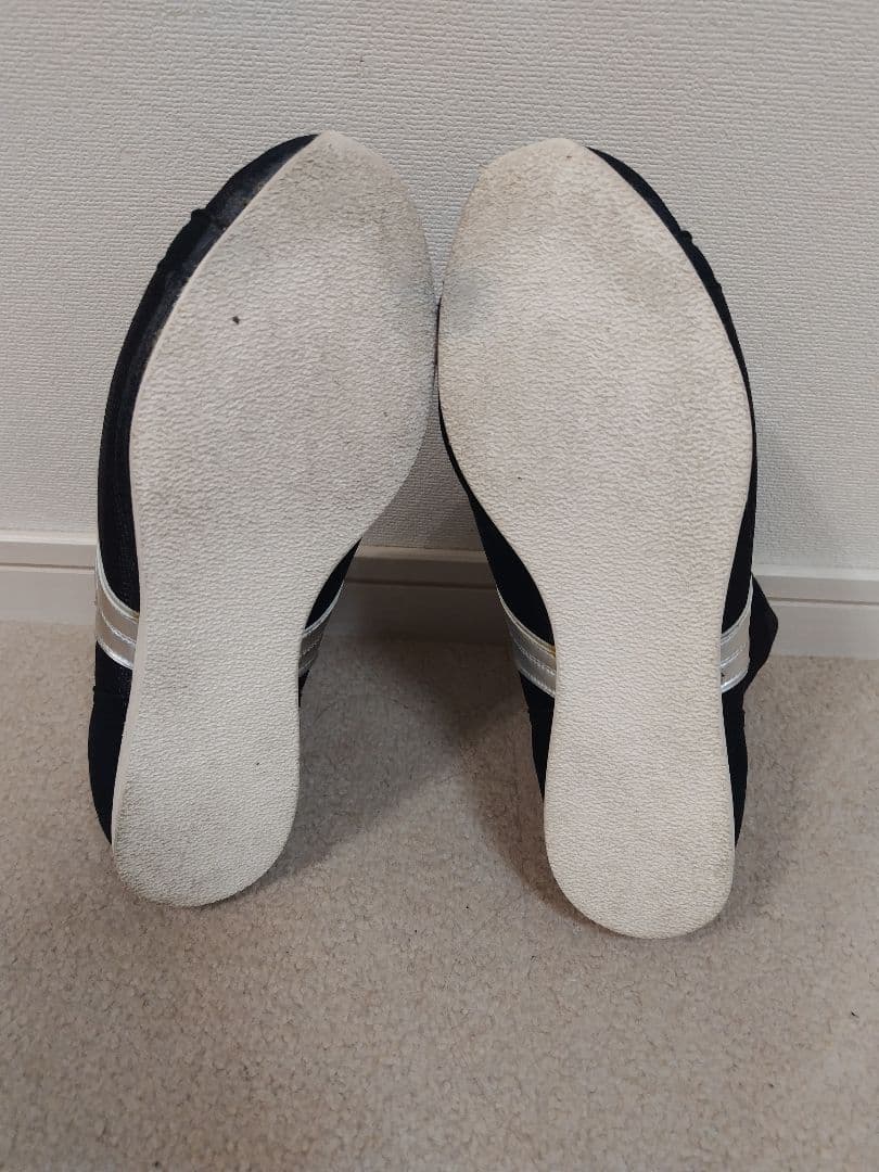 【極美品】ミズノ ボクシングシューズ　ブラック/シルバー　25.5cm