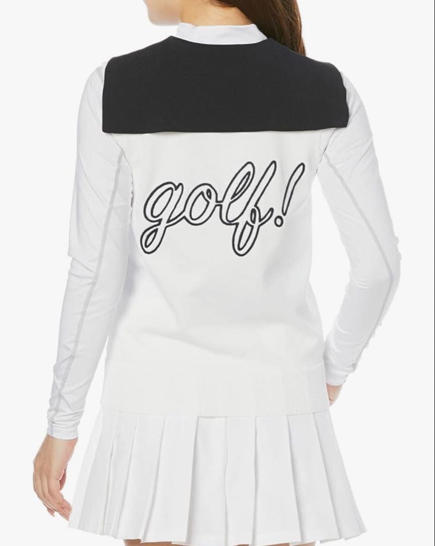 JACK BUNNY GOLF ノースリーブハーフジップシャツ