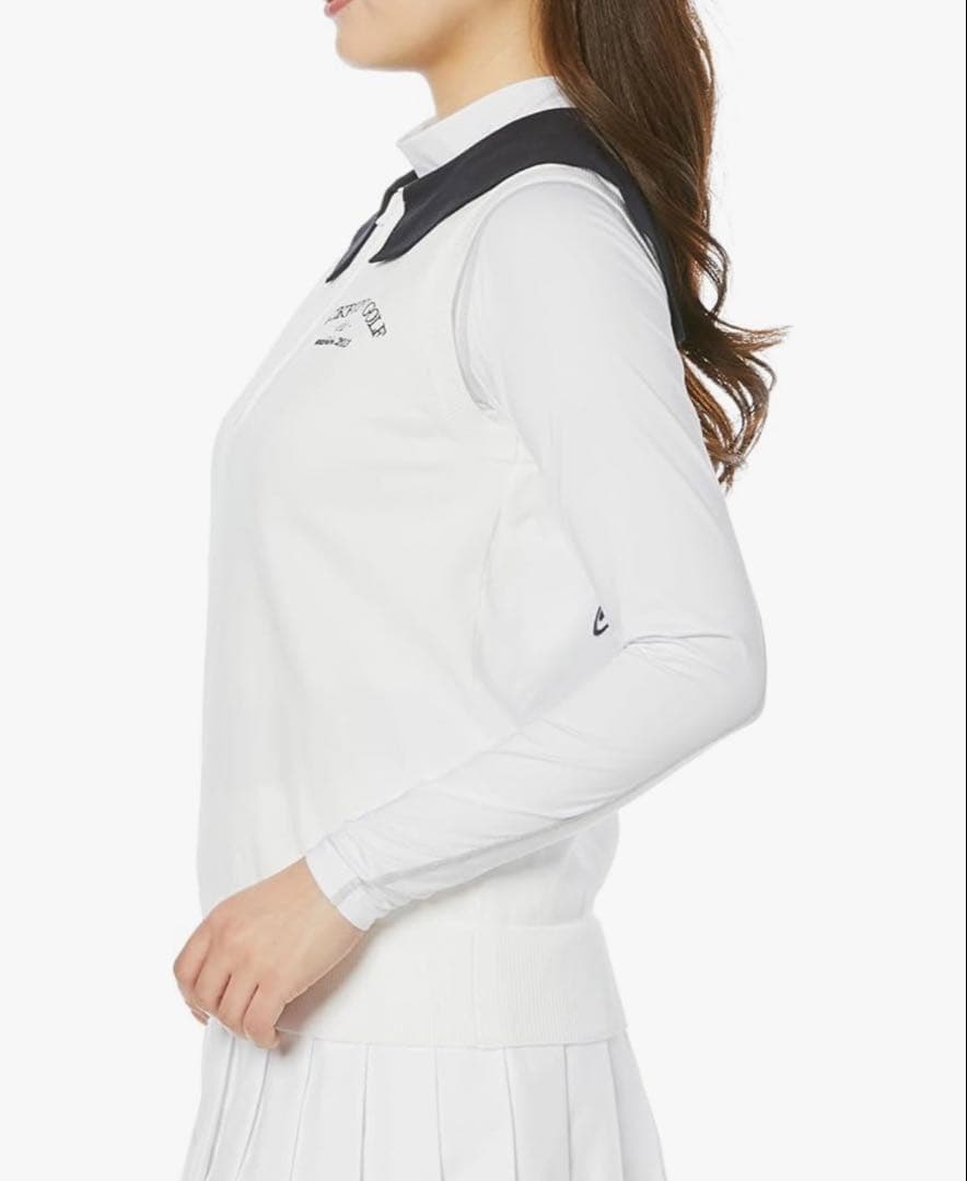 JACK BUNNY GOLF ノースリーブハーフジップシャツ