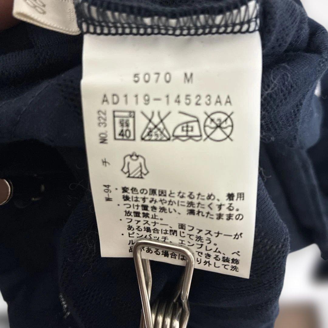 【日本製】adabat アダバット　ゴルフ 半袖 ハーフジップ シャツ M 美品