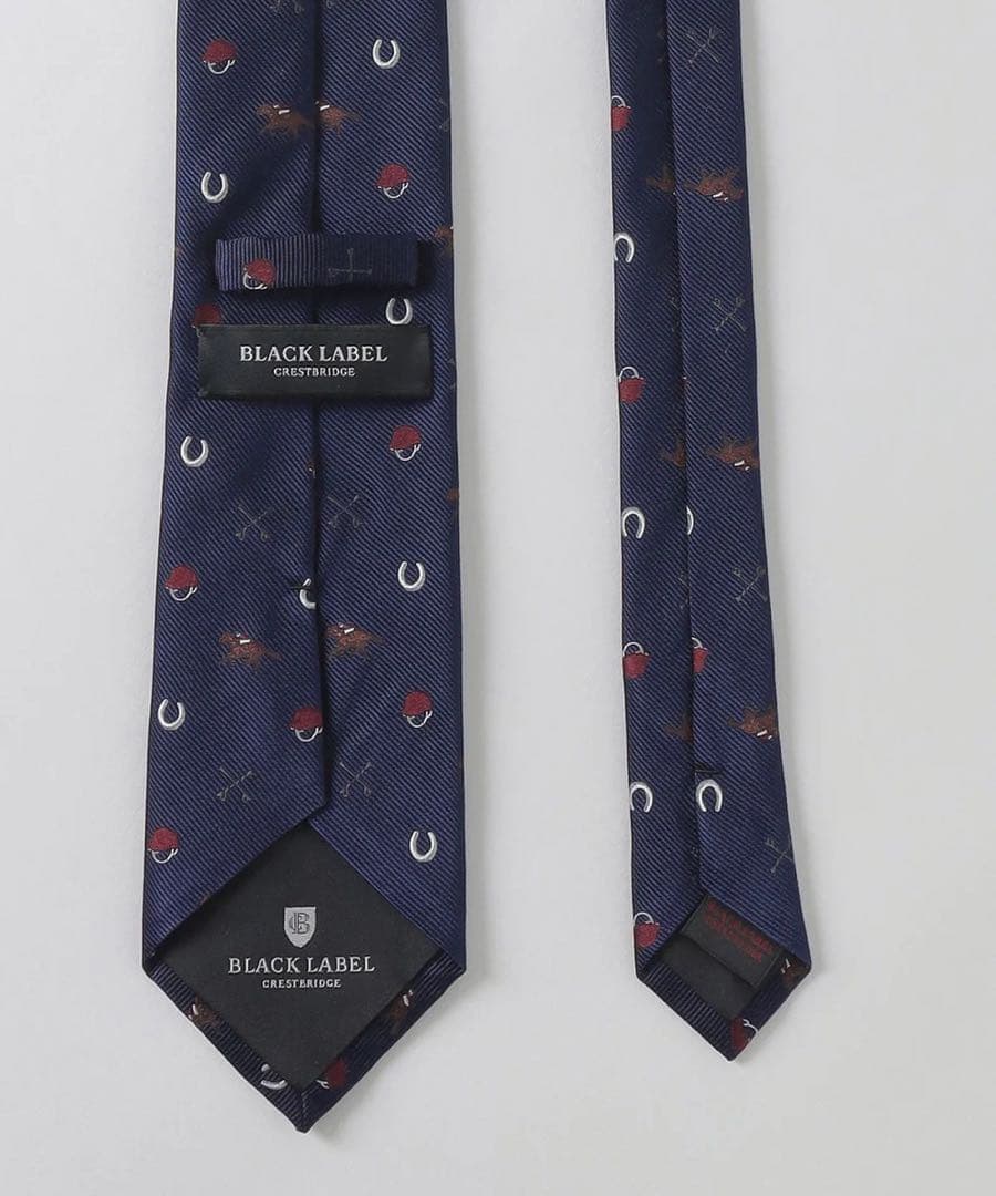 新品ブラックレーベルクレストブリッジ　ホースモチーフタイ　日本製　田中圭