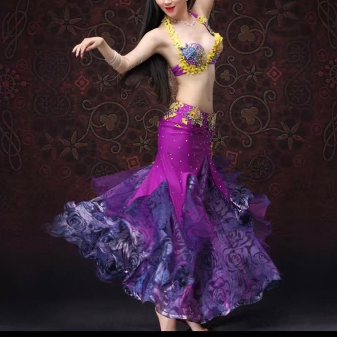 最大値引き！　ベリーダンス　紫　黄