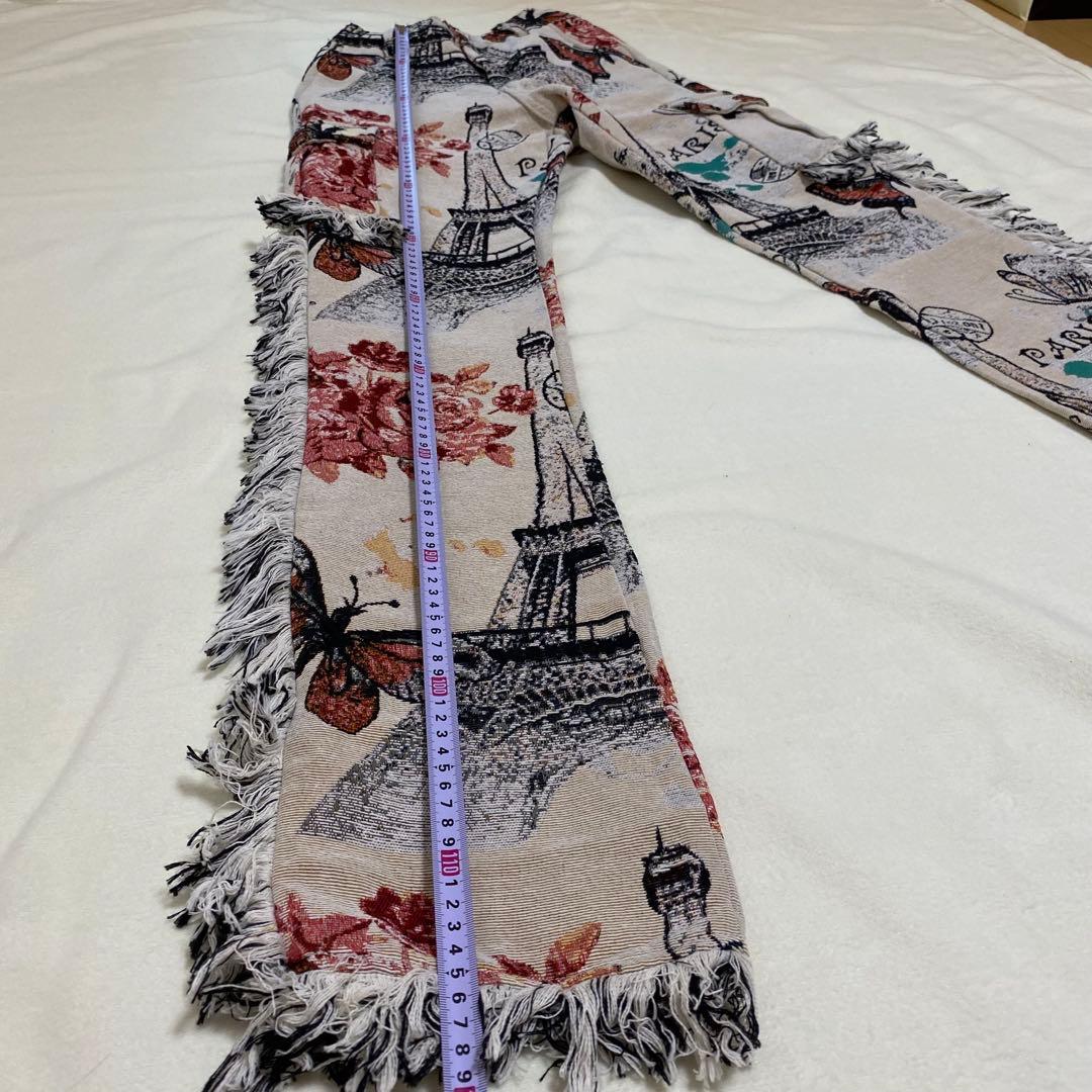 GUAPI風　タペストリーパンツ　S カーゴパンツ　海外　サイズ28 刺繍パンツ