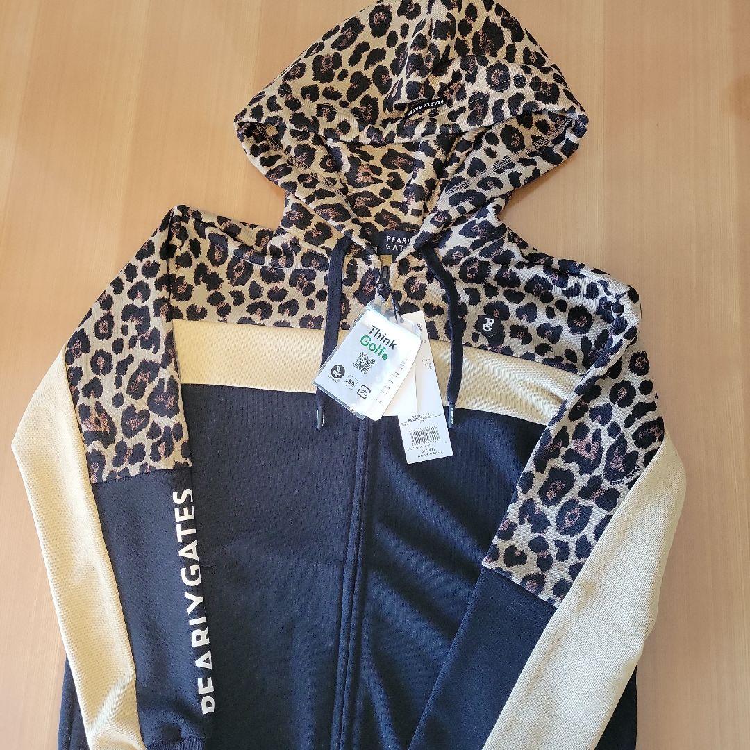 定価34100円❣️新品‼️PEARLY GATES ヒョウ柄ジップパーカー☆