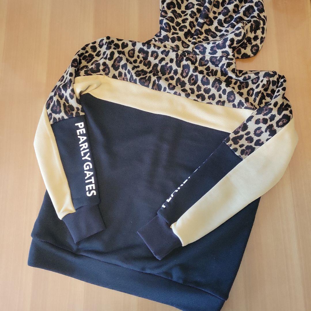 定価34100円❣️新品‼️PEARLY GATES ヒョウ柄ジップパーカー☆