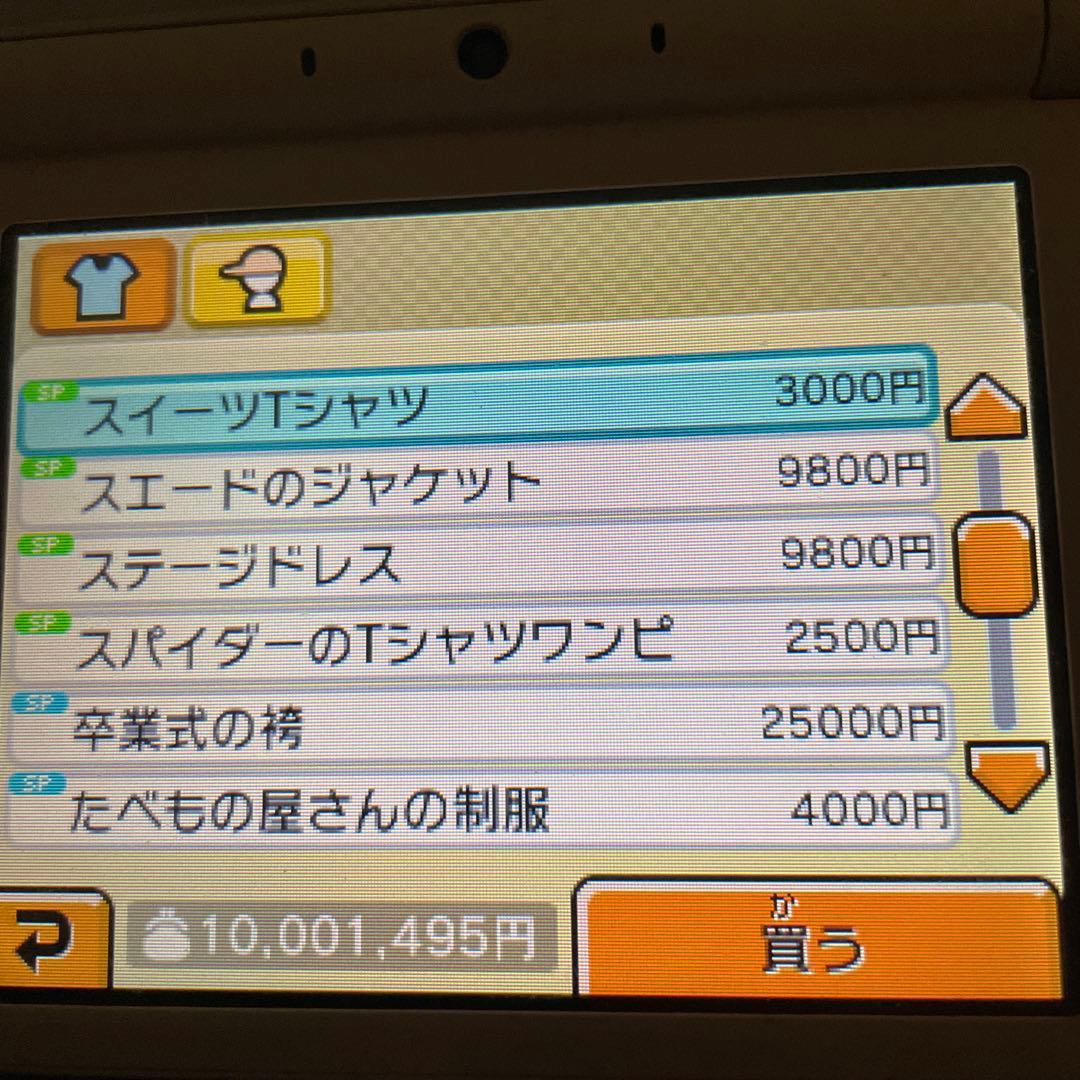 トモダチコレクション 新生活 ニンテンドー3DS 所持金1000万　レア物多数