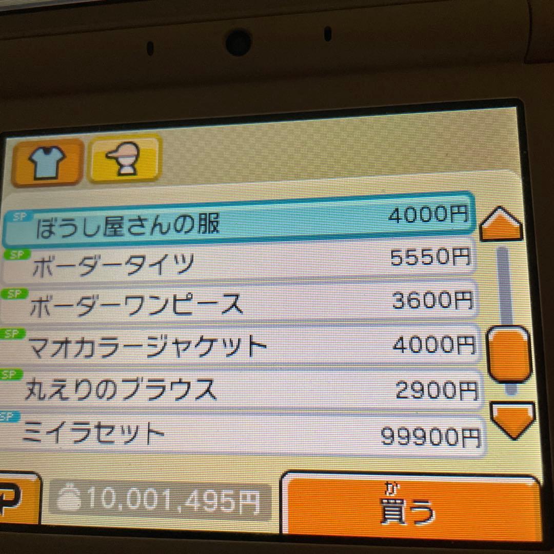 トモダチコレクション 新生活 ニンテンドー3DS 所持金1000万　レア物多数