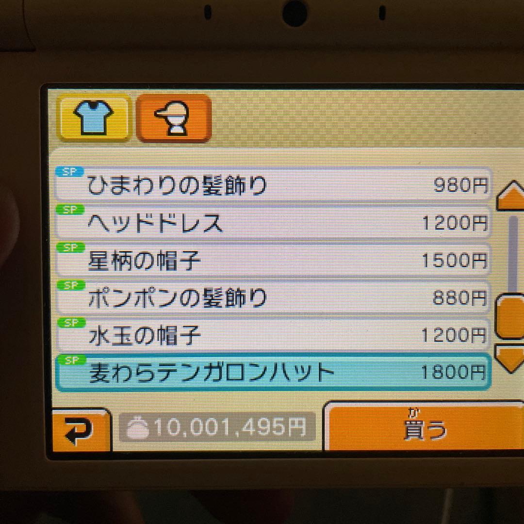 トモダチコレクション 新生活 ニンテンドー3DS 所持金1000万　レア物多数
