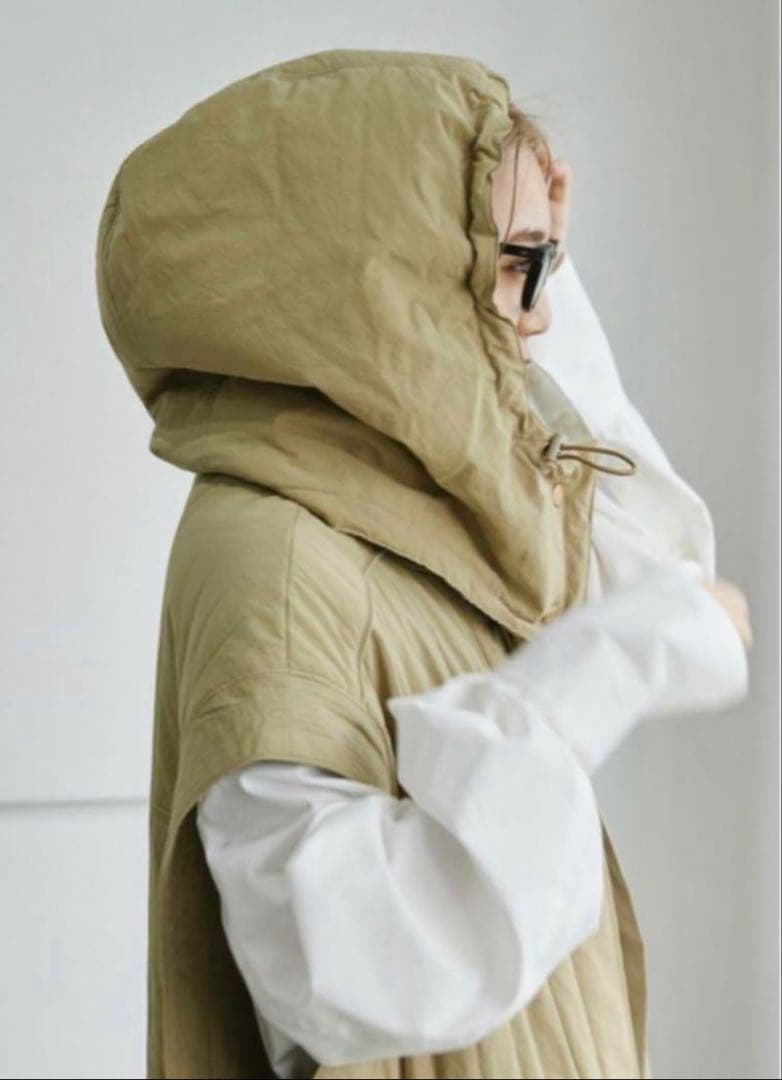 TODAYFUL トゥデイフル★フーディーキルティングベスト