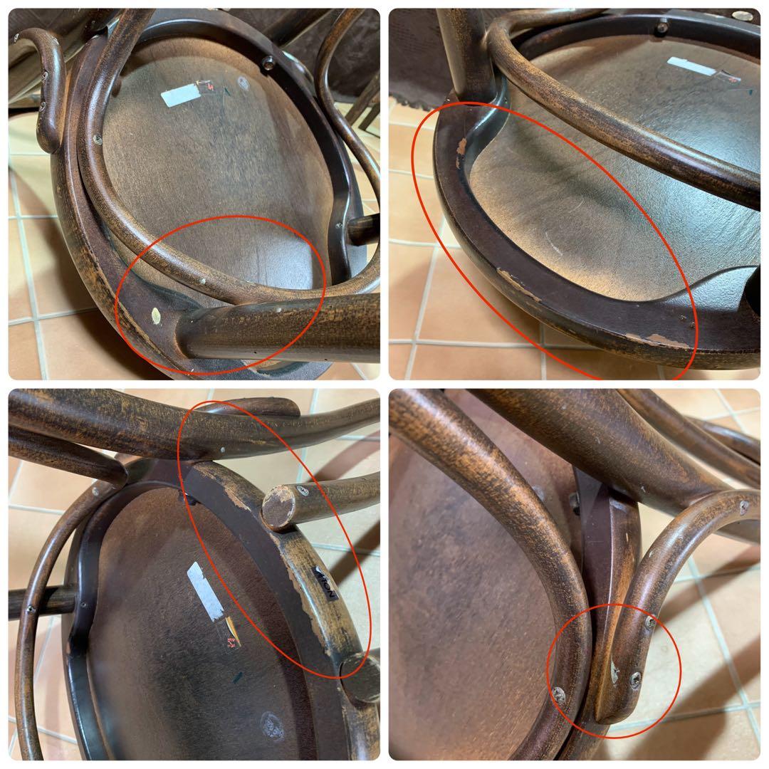 【希少】TON社製 2脚セット ベントウッドチェア アンティーク 曲げ木 チェア