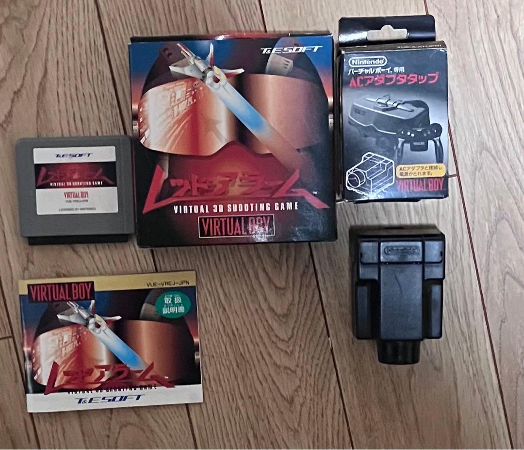 動作確認済み 状態【悪】 バーチャルボーイ本体ACアダプタタップ+レッドアラーム