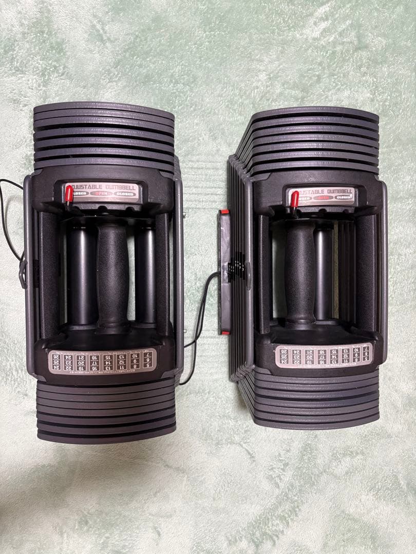 ②可変式ダンベル 26kg パワー ブロック ダンベル