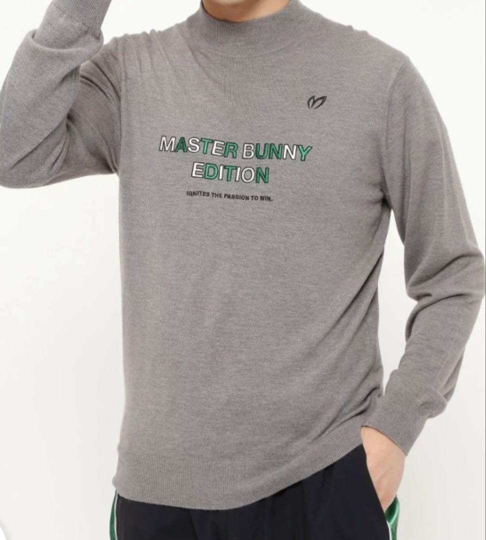 新品 パーリーゲイツ マスターバニー カシミヤ混 タートルネックニット 6 LL