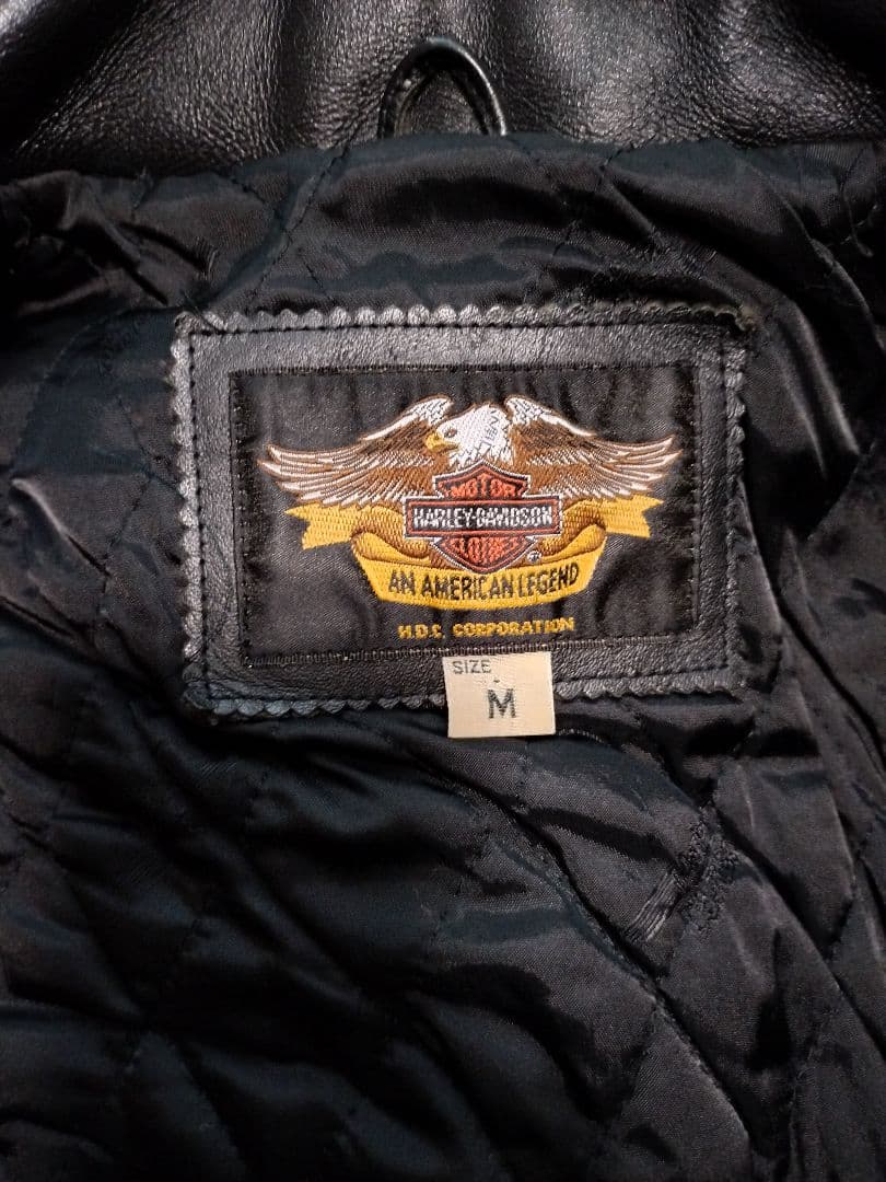 Harley-Davidson 本革 シングルライダース M純正HDC 革ジャン