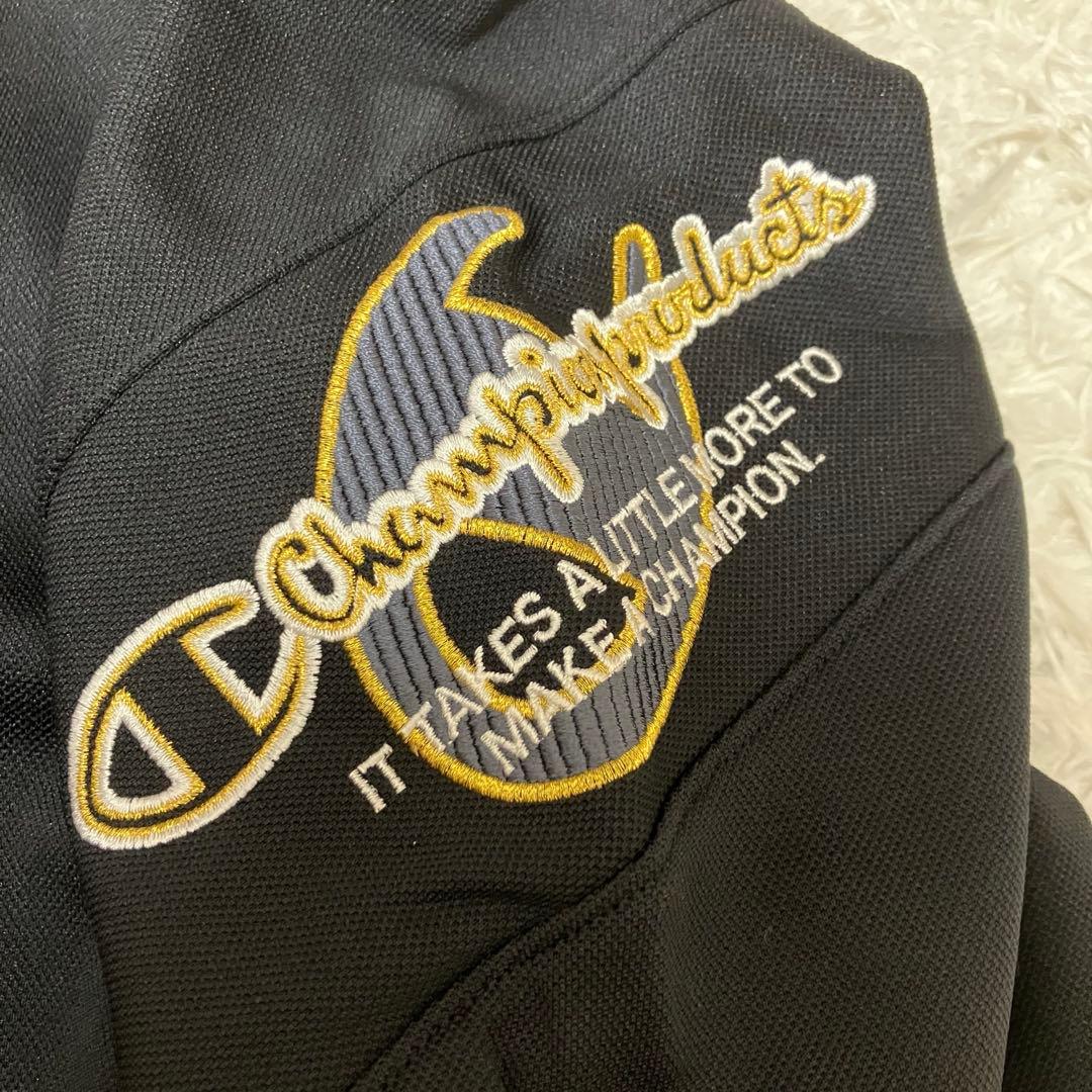 【タグ付】championproducts ジャージトップス　羽織　黒 L