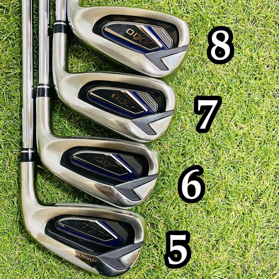 【良品】豪華8本 12代目ゼクシオ XXIO12 メンズアイアンセット スチール
