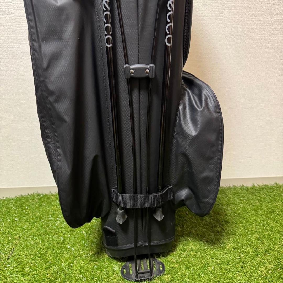 ecco エコー スタンド式 ゴルフバッグ キャディバッグ 防水 軽量 ブラック