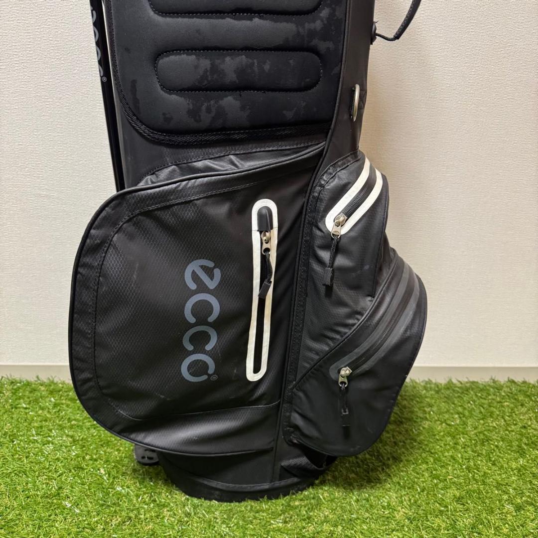 ecco エコー スタンド式 ゴルフバッグ キャディバッグ 防水 軽量 ブラック