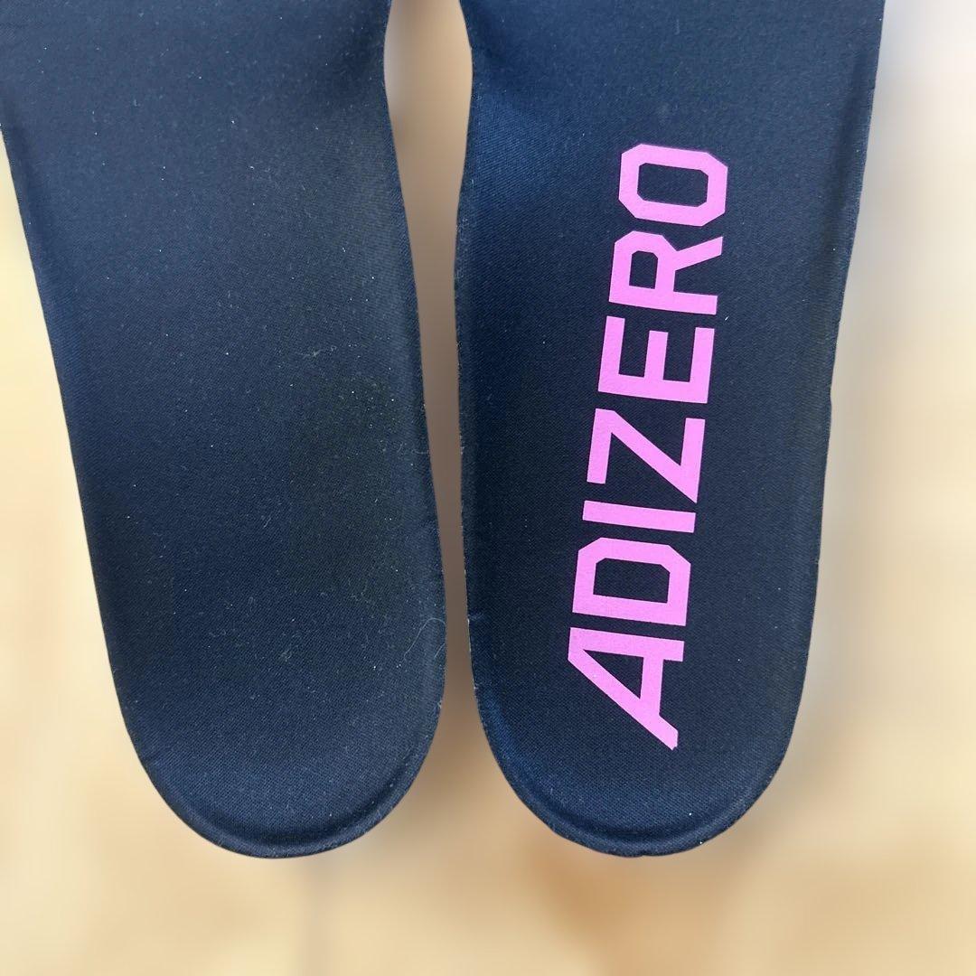 28CM。ADIZERO BOSTON 12 ランニングシューズ 蛍光イエロー