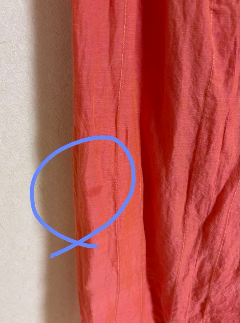 seya. カフタン　ワンピース　サーモンピンク