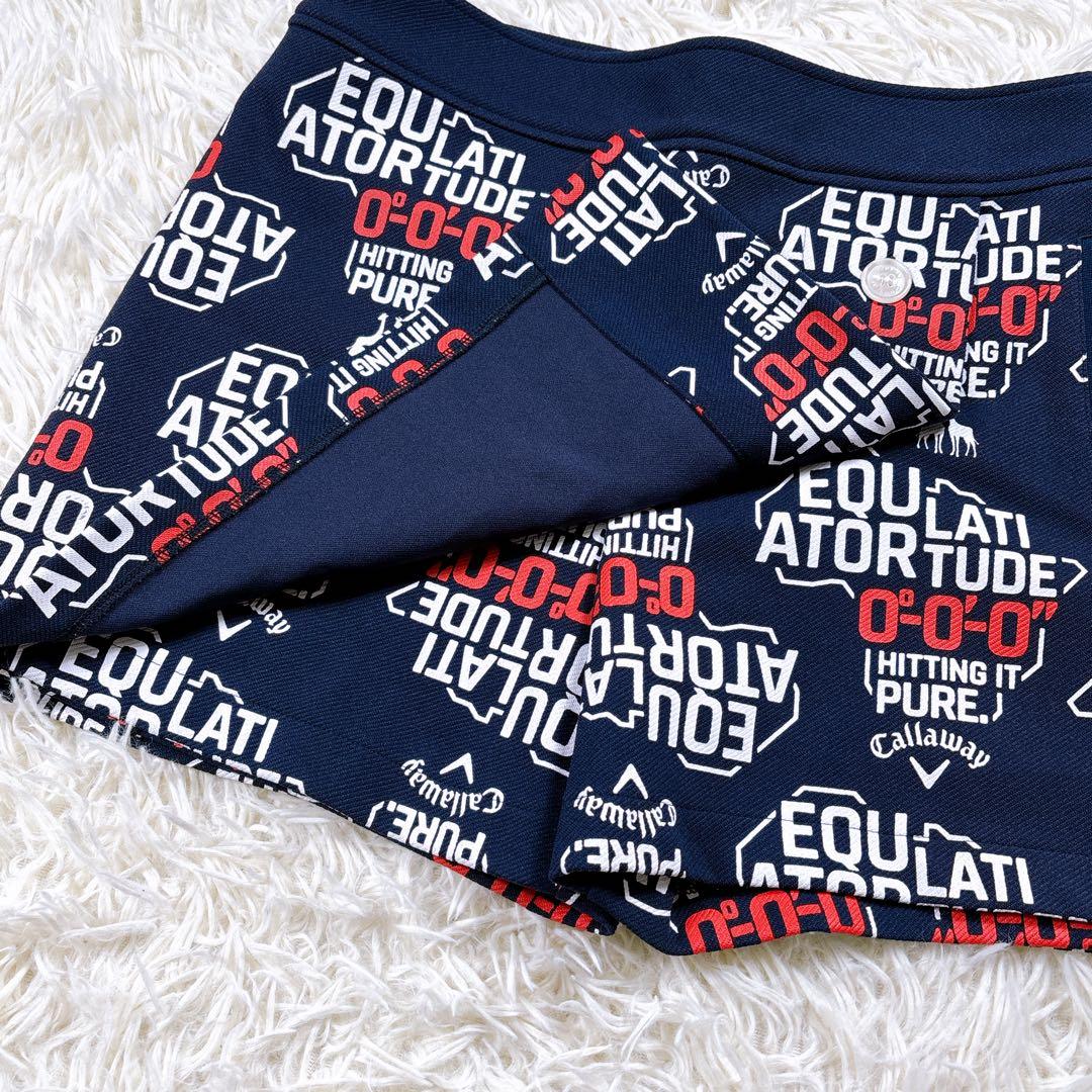 【サイズM⭐️美品】キャロウェイ　上下セットアップ　ジャケットキュロットスカート紺