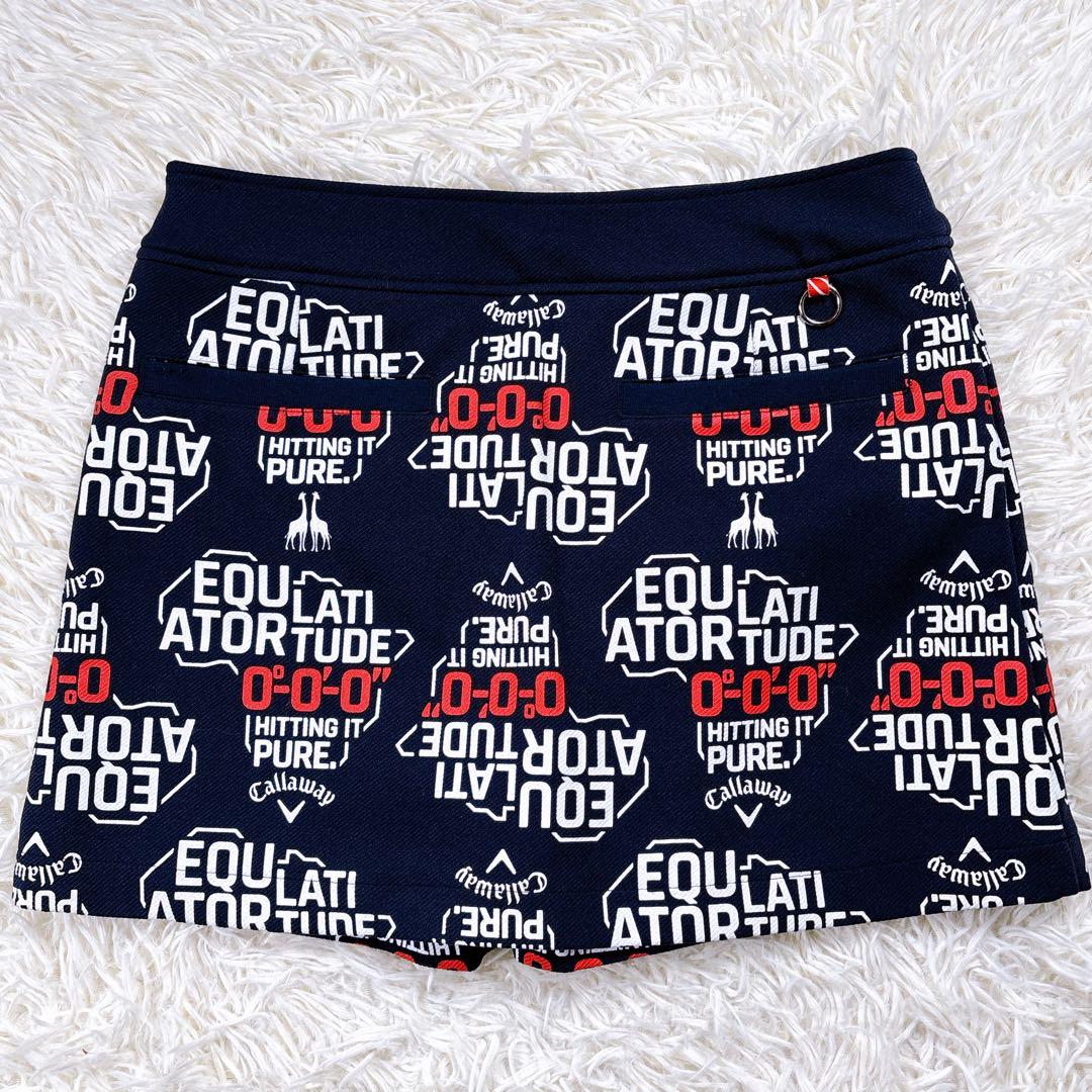 【サイズM⭐️美品】キャロウェイ　上下セットアップ　ジャケットキュロットスカート紺