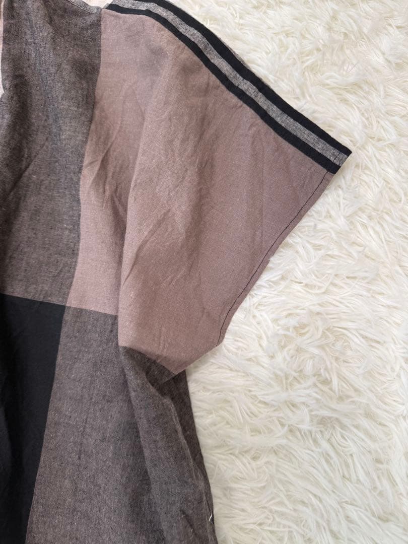 ノップドゥノッド ワンピース パネルチェック　ロング　2wayギャザー