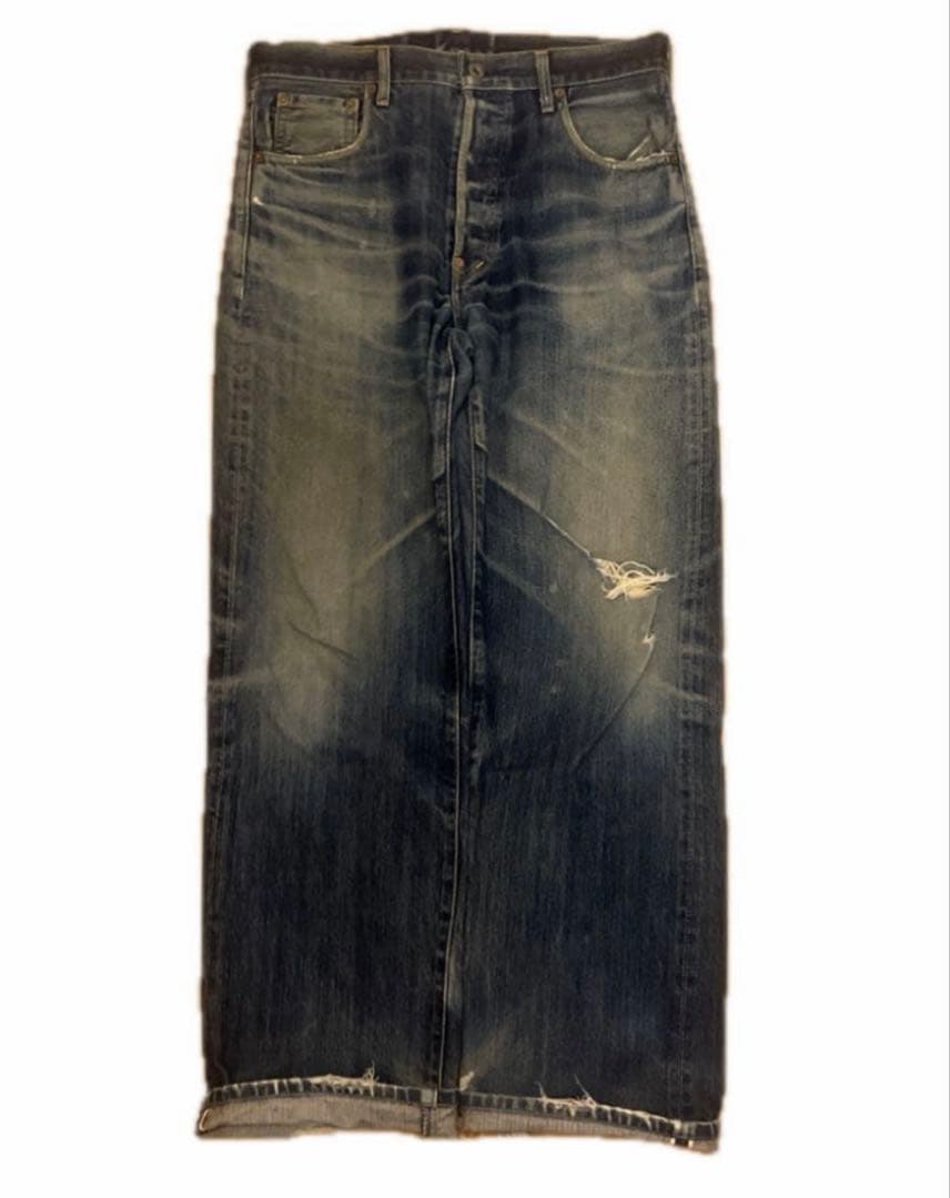 Levi's 702XX デニムパンツ w34 ビッグE 赤耳 鬼ヒゲ y2k