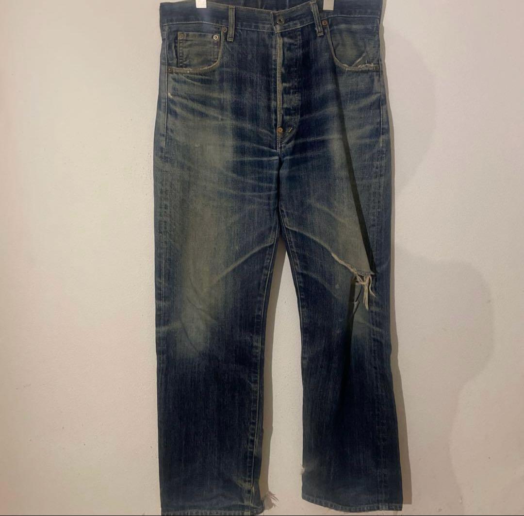 Levi's 702XX デニムパンツ w34 ビッグE 赤耳 鬼ヒゲ y2k