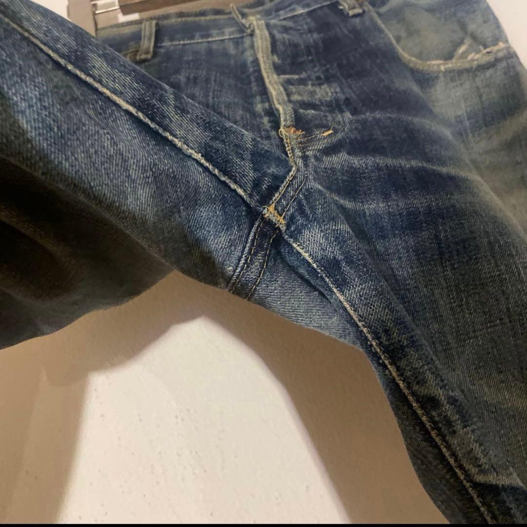 Levi's 702XX デニムパンツ w34 ビッグE 赤耳 鬼ヒゲ y2k