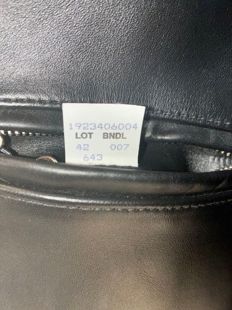 つ*ん様 美品 Schott ブラック レザーシングルライダースジャケット 42