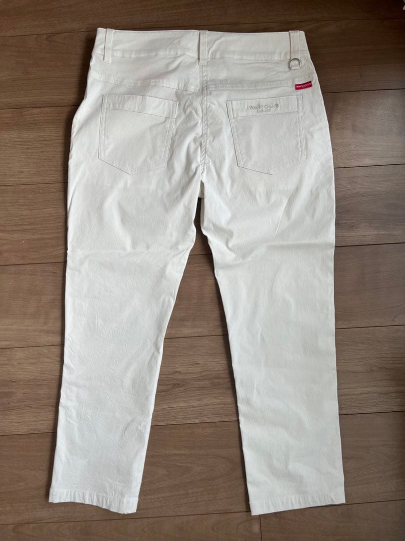 新品 マリクレール ゴルフウェア アンクルパンツ コードレーン9分丈パンツ