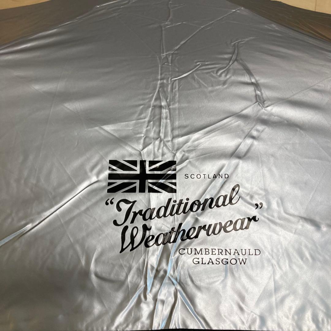 TRADITIONAL WEATHERWEAR 晴雨兼用折り畳み傘　シルバー