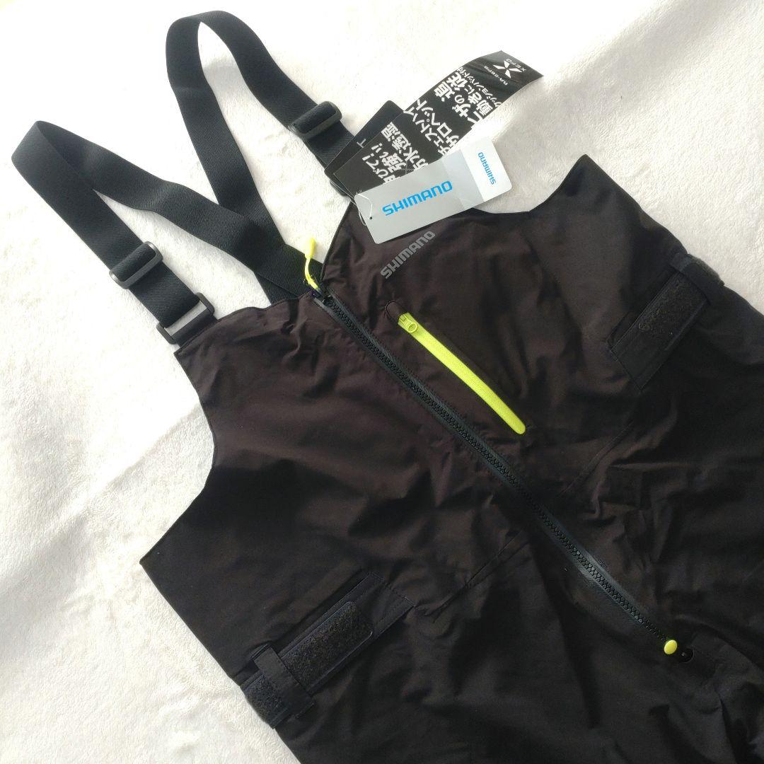 【タグ付き未使用】シマノ　XEFO DURAST レインビブ　ブラック　L