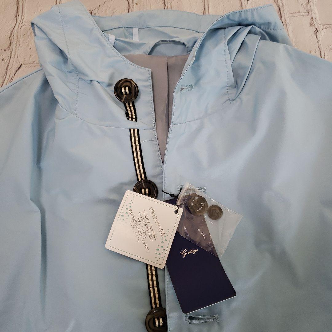 G-STAGE ステンカラーコート フード付き 撥水加工 ポリエステル100%