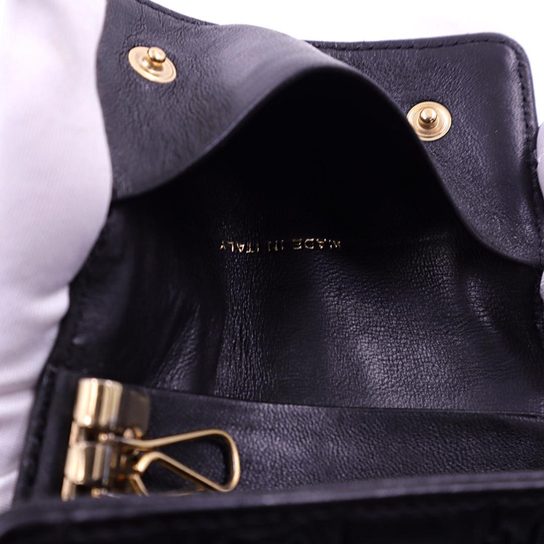 シャネル CHANEL キーケース 5連 チョコバー ココマーク ブラック