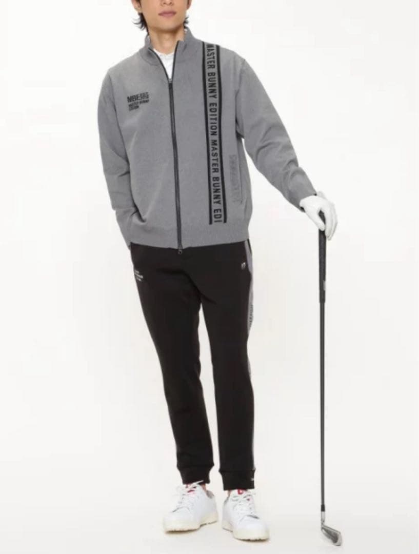 新品　マスターバニーエディション　ジャケット　フルジップ　モックネック　グレー