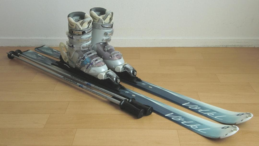 ■■送料無料■VOLKL■女性用スキーフルセット■板148靴24.5■メンテ付■