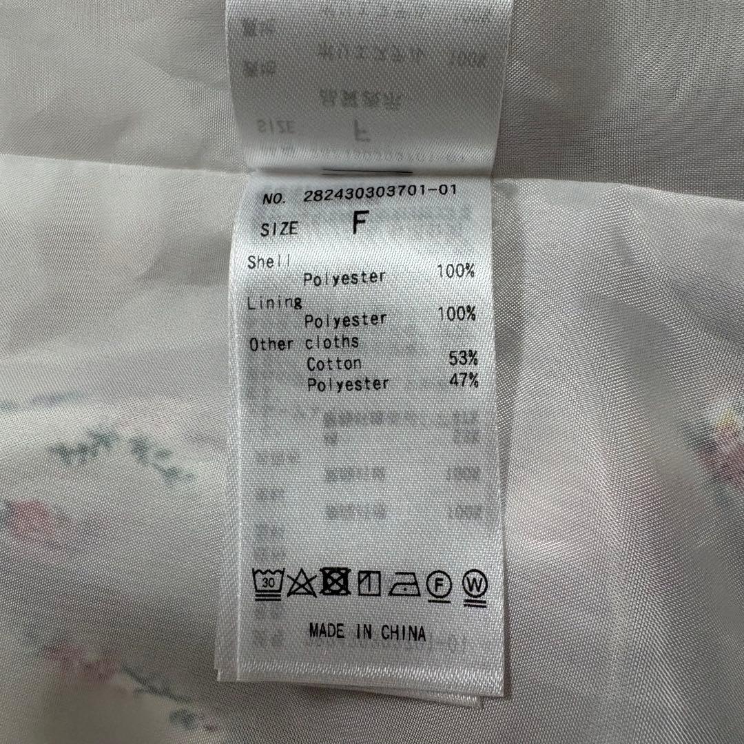 merry jenny 花柄ティアードワンピース フリル ギンガム ロング