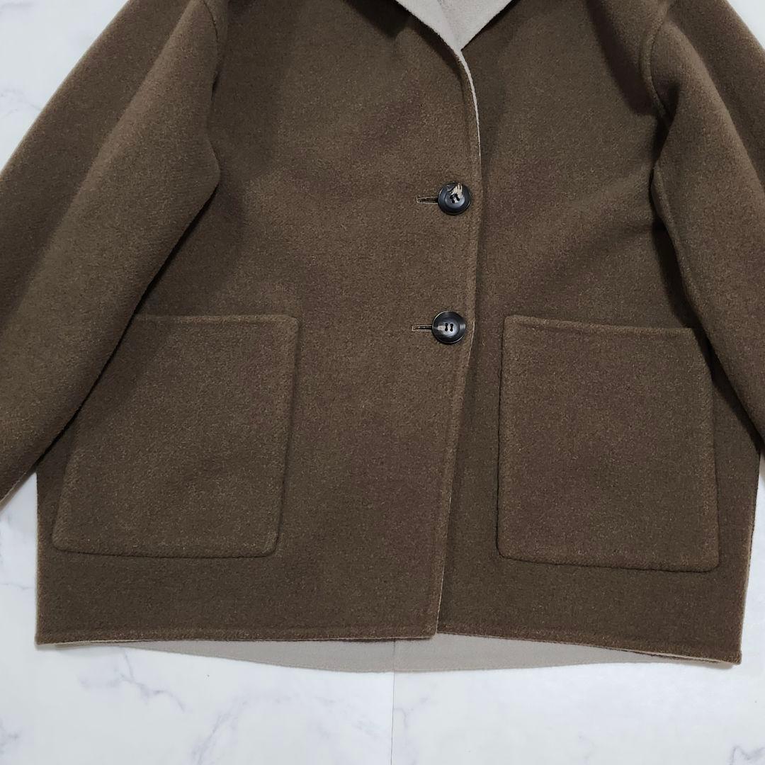 ルグラジック　リバーショートコート　リバーシブル　ナイロンモッサ　ダブルフェイス