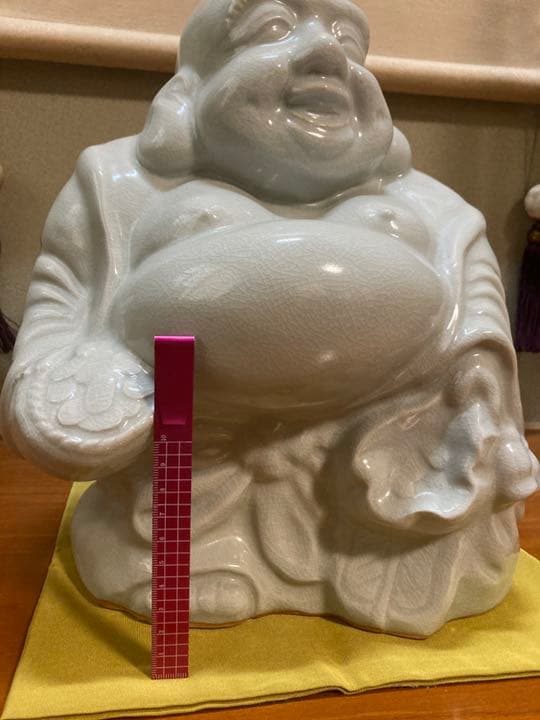 大きくお値下げ＊近々アカウント削除/【萩焼天鵬山窯】お顔◎布袋様の置物/七福神