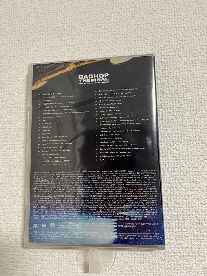 ミュージック BADHOP THE FINAL TOKYO DOME LIVE VIDEO