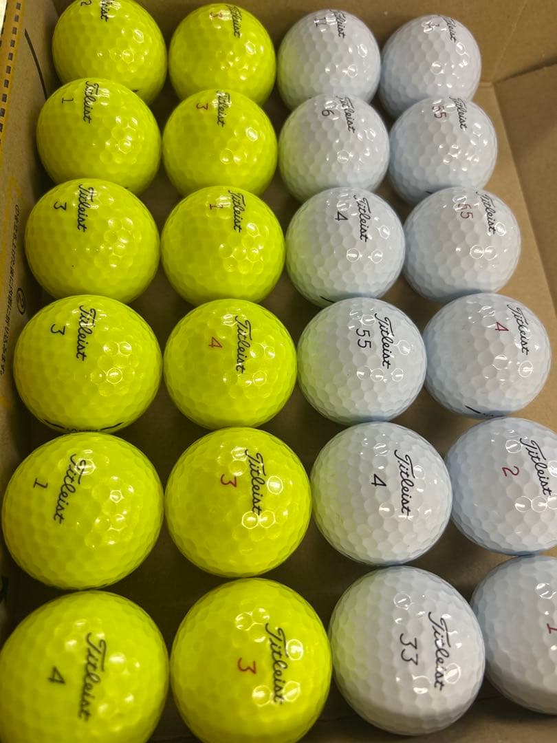 タイトリスト中古ゴルフボール　プロV1、V1x 25年ニューモデル20球含む