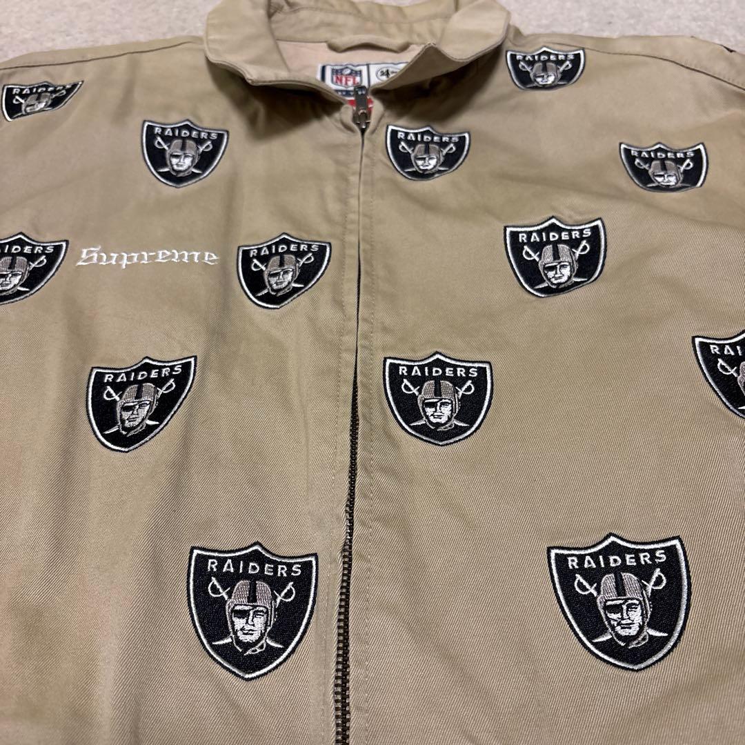 未使用 Supreme NFL Raiders ハリントンジャケット レイダース