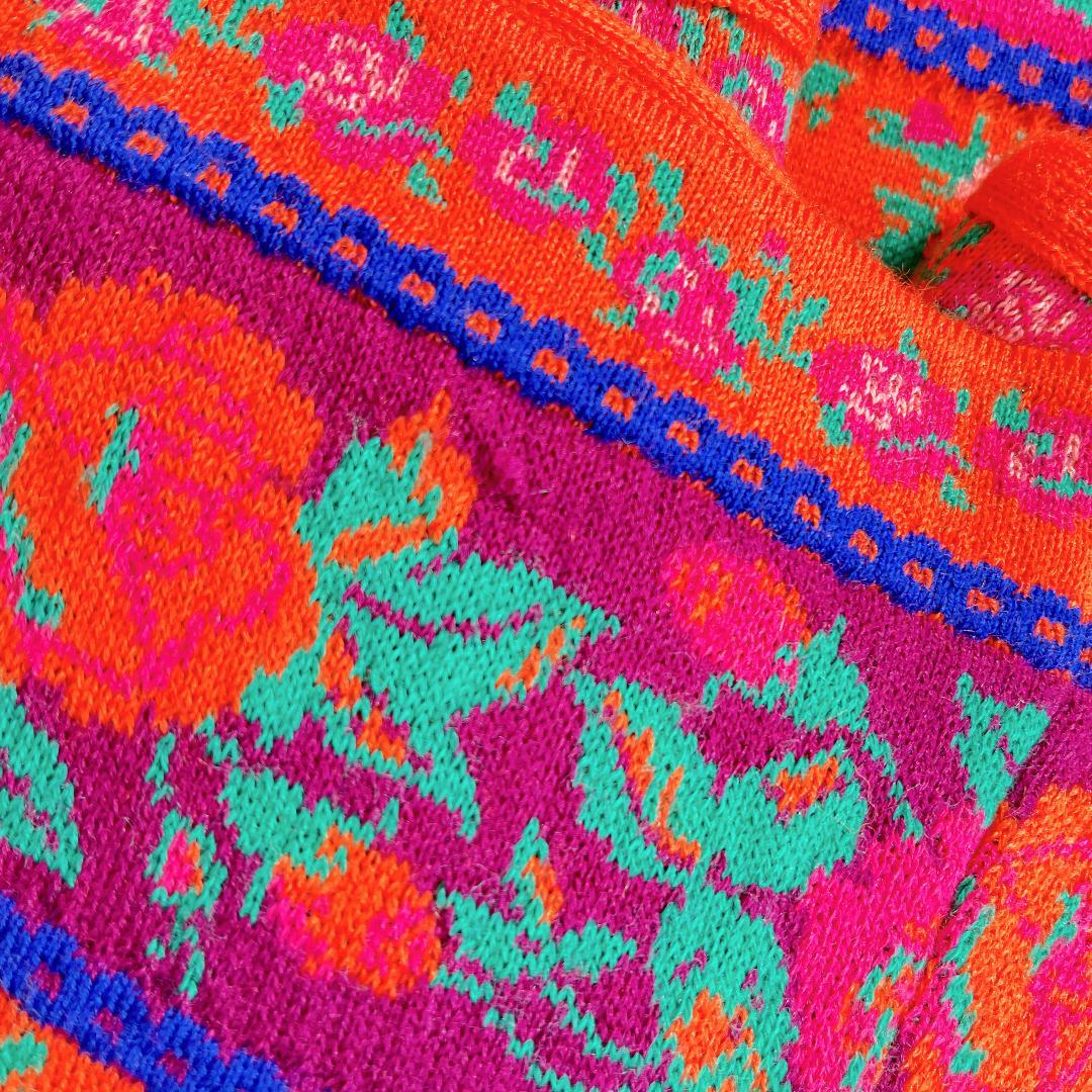 KENZO JUNGLE 花柄 ニットジャケット カーディガン ヴィンテージ M