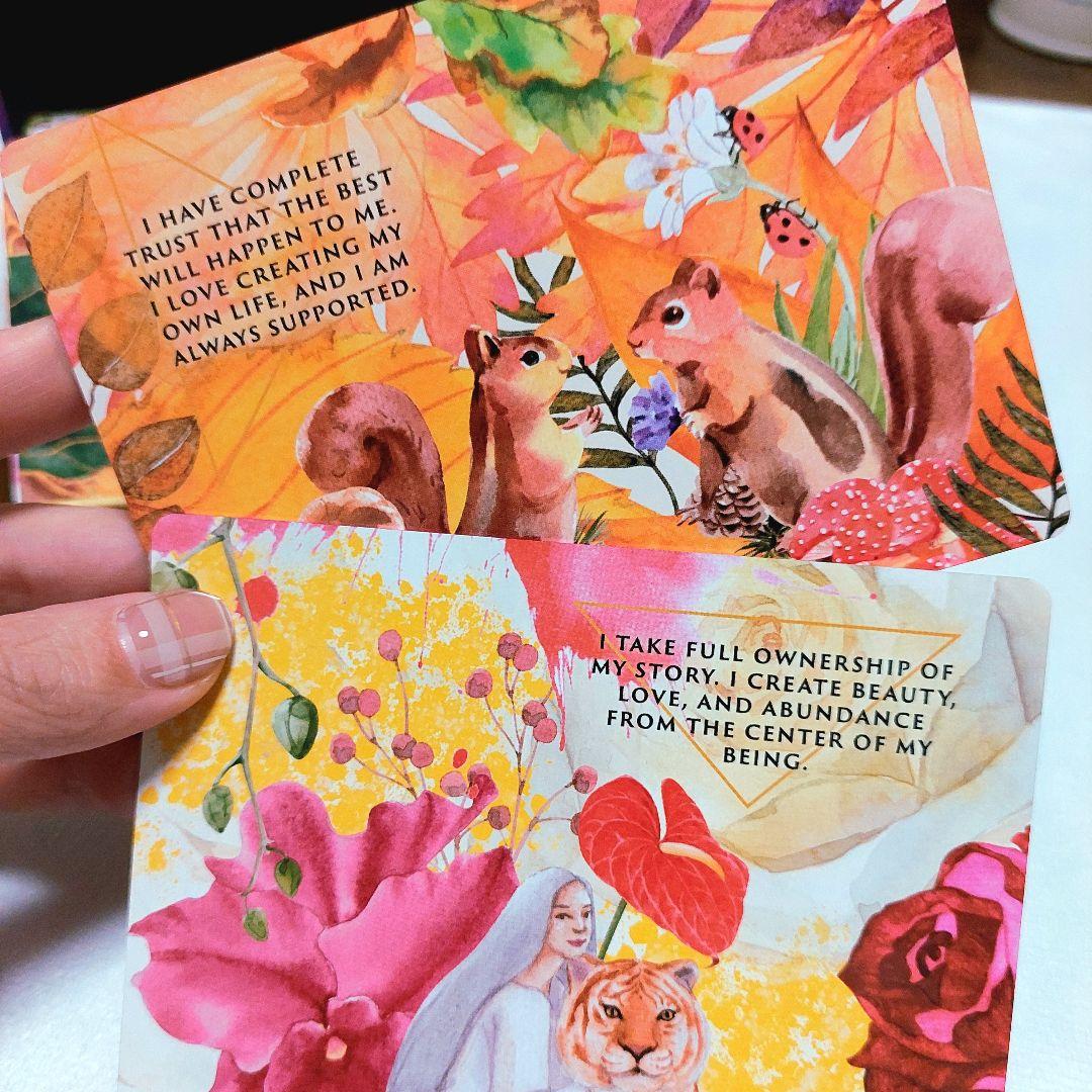 新品 ピンクエッジ♡アニマルオーラ錬金術 オラクルカード 全47枚 訳あり